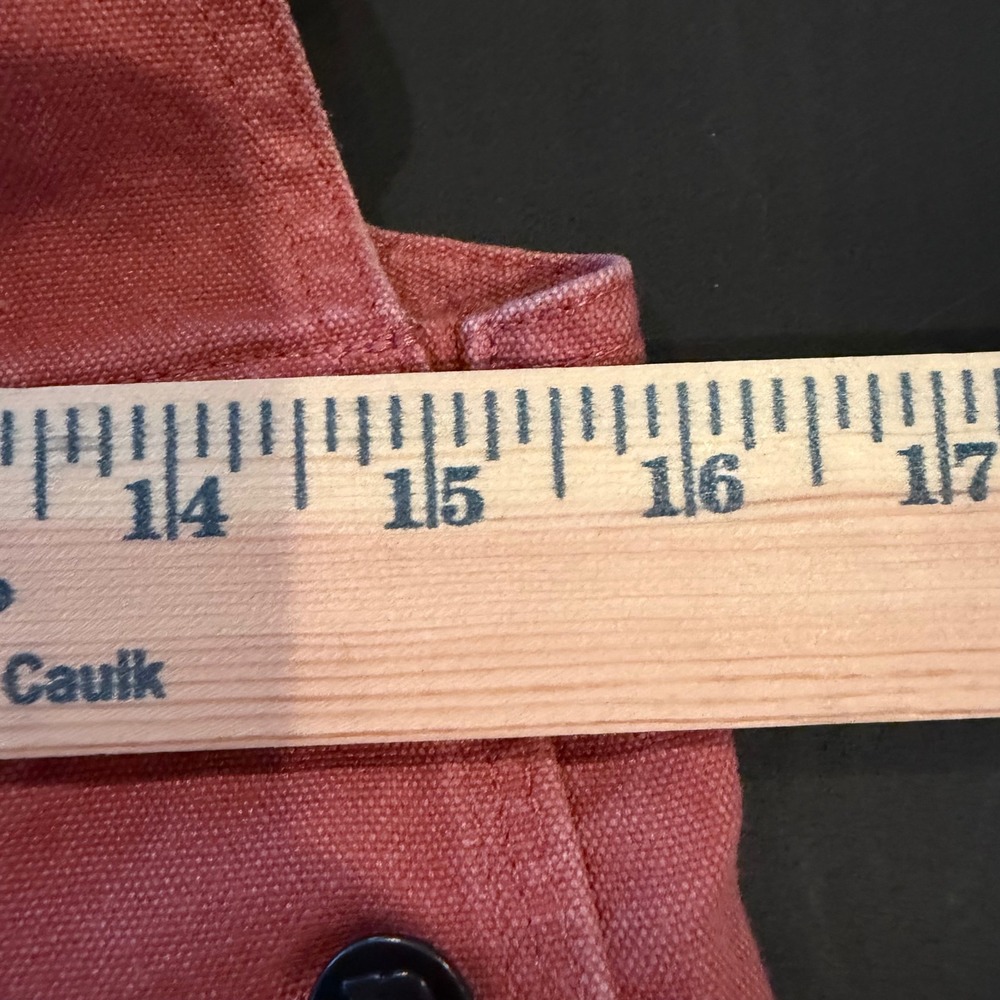 Patagonia All Seasons Hemp Canvas Bib Overalls Womens XS Rust Red Utility - Picture 10 of 11